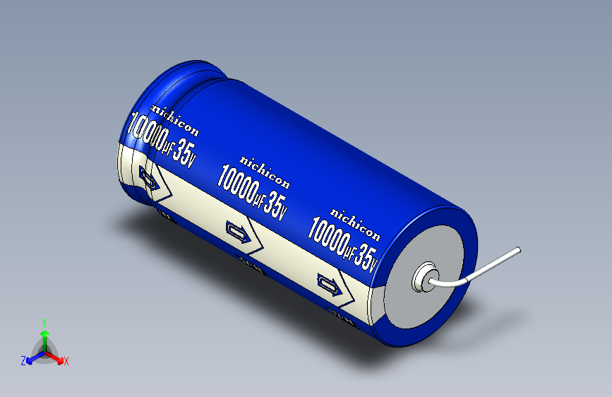 -Cap. Electrolytic Axial 26x60mm Picth 71 mm NICHICON