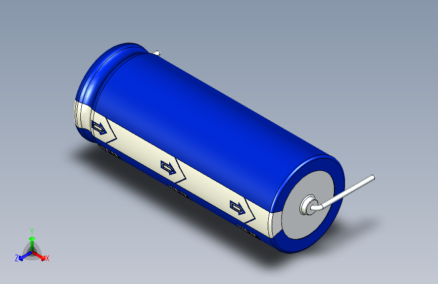 Cap. Electrolytic Axial 47uf. 16x41.5mm Picth 45 mm 