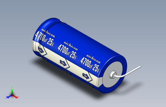 -Cap. Electrolytic Axial 4700uf 18x40mm Picth 48 mm NICHICON