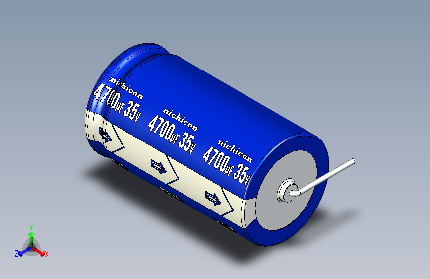 Cap. Electrolytic Axial 4700uf 22x40mm Picth 44 mm NICHICON