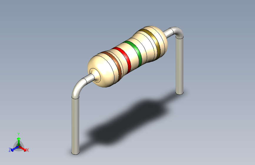 电阻器件1M2-Resistor 0.25w Beige- Diameter 2- 9.5- 5%