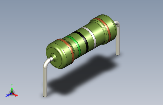 电阻器件1R5-Resistor 1w Green- Diameter 3.5- 14.5- 1%