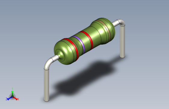 电阻器件2K7-Resistor 0.5w Green- Diameter 2.5- 12.5- 5%