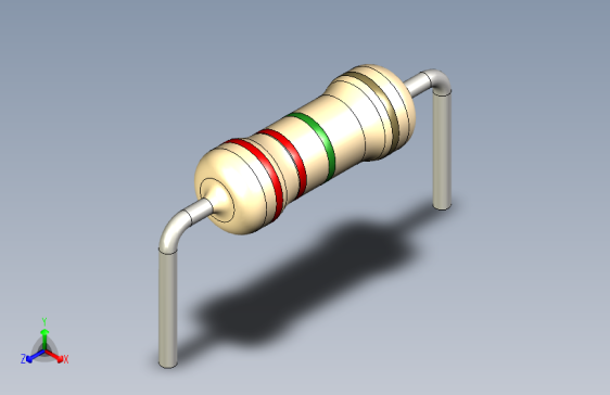 电阻器件2M2-Resistor 0.5w Beige- Diameter 2.5- 12.5- 5%
