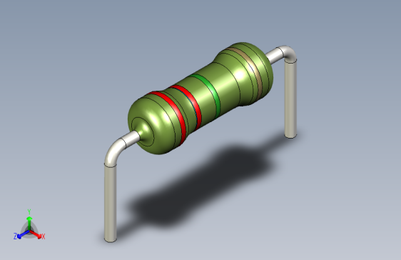 电阻器件2M2-Resistor 0.5w Green- Diameter 2.5- 12.5- 5%