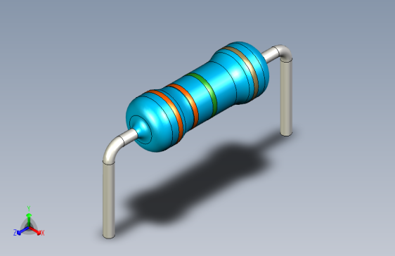 电阻器件3M3-Resistor 0.5w Blue- Diameter 2.5- 12.5- 5%