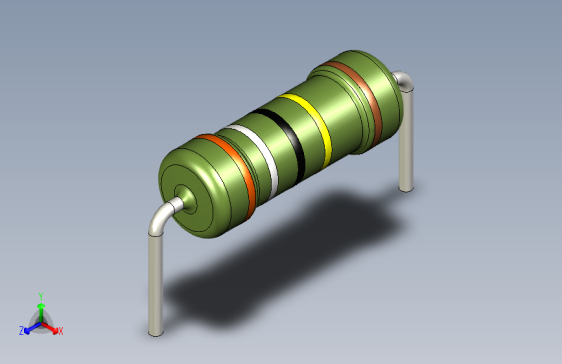 电阻器件3M9-Resistor 1w Green- Diameter 3.5- 14.5- 1%