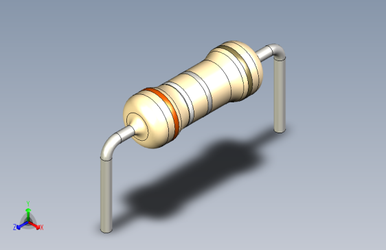 电阻器件3R9-Resistor 0.5w Beige- Diameter 2.5- 12.5- 5%