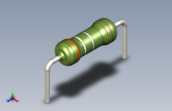 电阻器件3R9-Resistor 0.5w Green- Diameter 2.5- 12.5- 5%