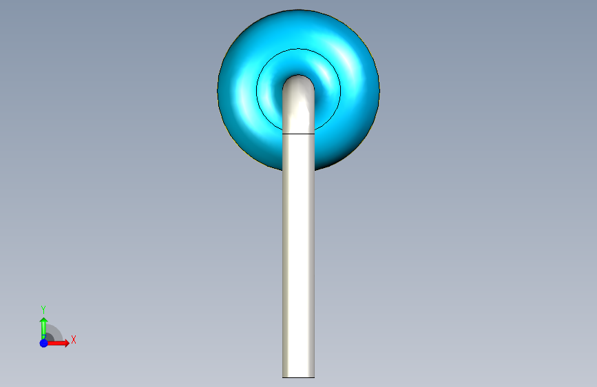 电阻器件4K7-Resistor 0.5w Blue- Diameter 2.5- 12.5- 5% 正面视图