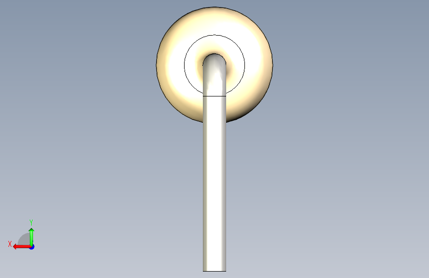 电阻器件4R7-Resistor 0.5w Beige- Diameter 2.5- 12.5- 5% 背面视图
