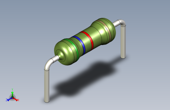 电阻器件5K6-Resistor 0.5w Green- Diameter 2.5- 12.5- 5%