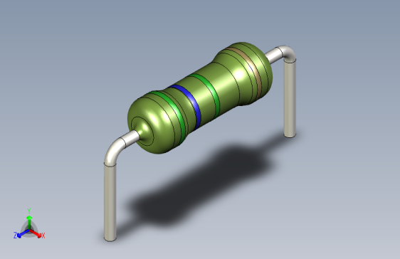 电阻器件5M6-Resistor 0.5w Green- Diameter 2.5- 12.5- 5%