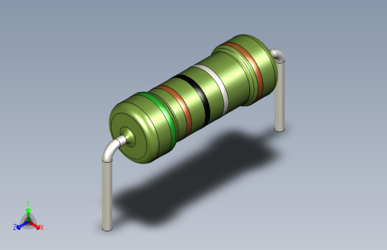 电阻器件5R1-Resistor 1w Green- Diameter 3.5- 14.5- 1%