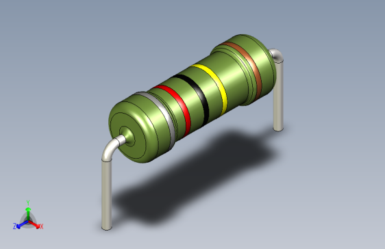 电阻器件8M2-Resistor 1w Green- Diameter 3.5- 14.5- 1%