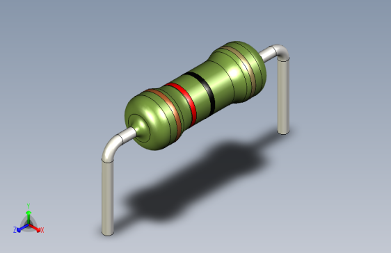 电阻器件12R-Resistor 0.5w Green- Diameter 2.5- 12.5- 5%