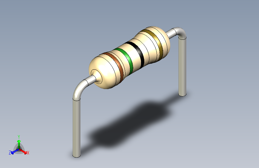 电阻器件15R-Resistor 0.25w Beige- Diameter 2- 9.5- 5%
