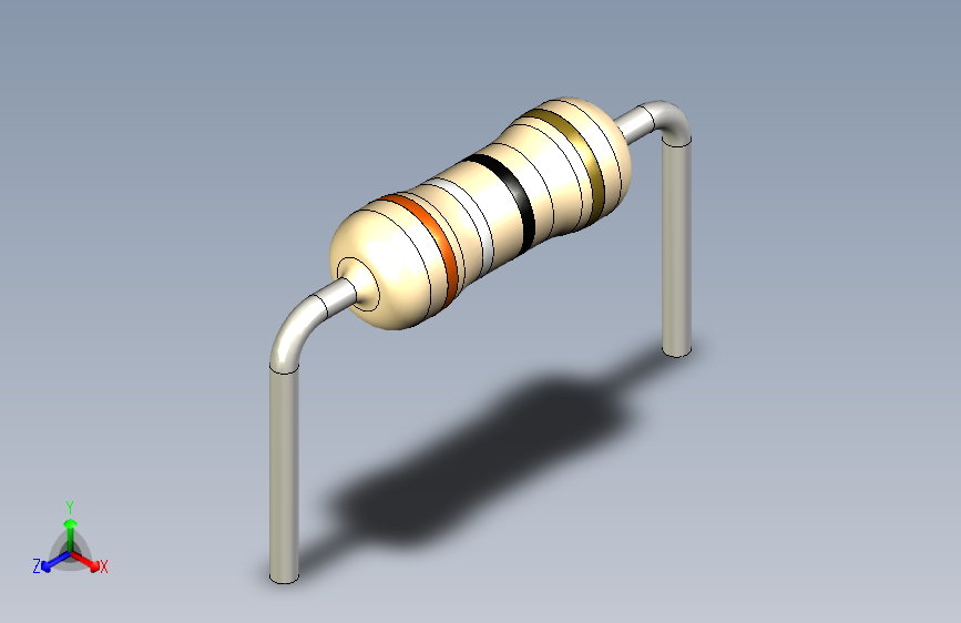 电阻器件39R-Resistor 0.25w Beige- Diameter 2- 9.5- 5%