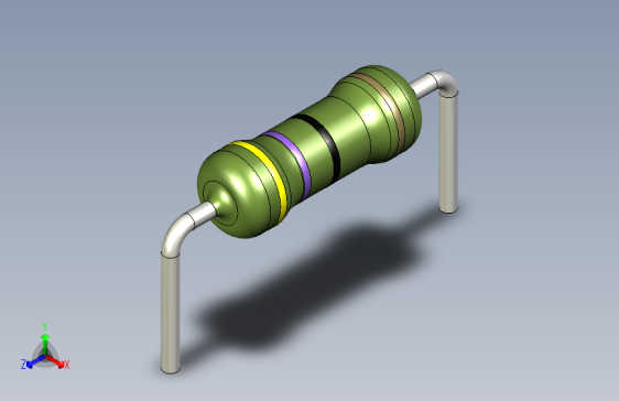 电阻器件47R-Resistor 0.5w Green- Diameter 2.5- 12.5- 5%