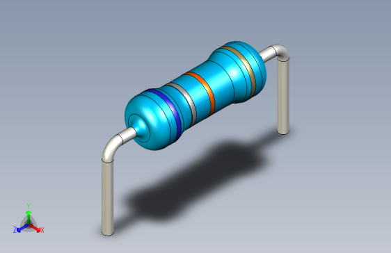 电阻器件68K-Resistor 0.5w Blue- Diameter 2.5- 12.5- 5%