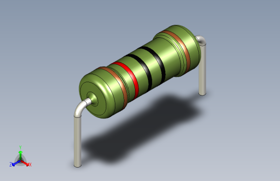 电阻器件120R-Resistor 1w Green- Diameter 3.5- 14.5- 1%