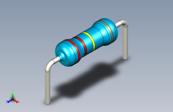 电阻器件220K-Resistor 0.5w Blue- Diameter 2.5- 12.5- 5%