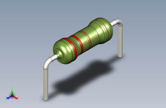 电阻器件220R-Resistor 0.5w Green- Diameter 2.5- 12.5- 5%