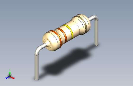 电阻器件330K-Resistor 0.5w Beige- Diameter 2.5- 12.5- 5%