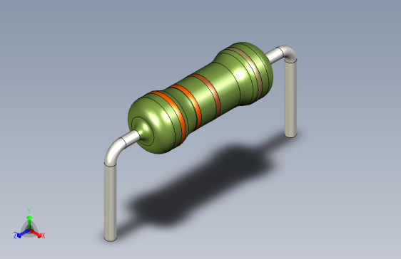 电阻器件330R-Resistor 0.5w Green- Diameter 2.5- 12.5- 5%
