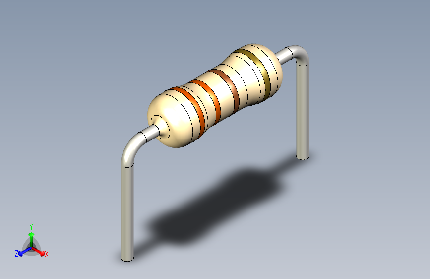 电阻器件330R-Resistor 0.25w Beige- Diameter 2- 9.5- 5%