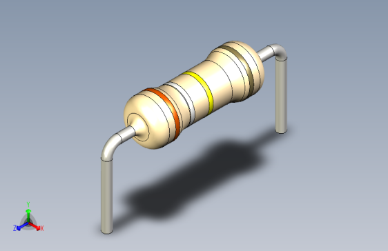 电阻器件390K-Resistor 0.5w Beige- Diameter 2.5- 12.5- 5%