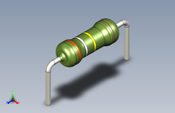 电阻器件390K-Resistor 0.5w Green- Diameter 2.5- 12.5- 5%