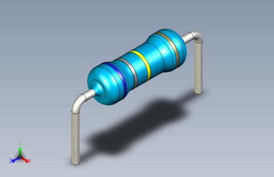 电阻器件680K-Resistor 0.5w Blue- Diameter 2.5- 12.5- 5%