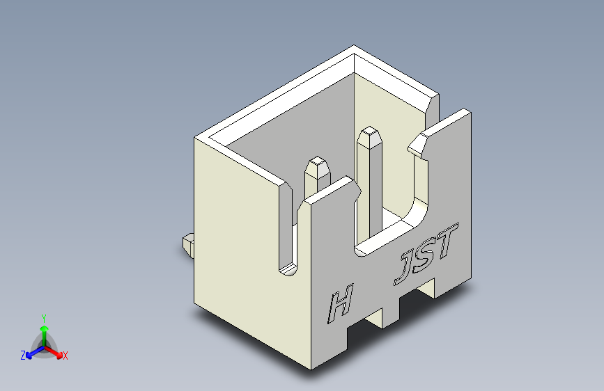 B2B JST XH 90 度连接器-WHITE JST XH 2 PIN CONNECTOR - P 2.54mm - ANGLED