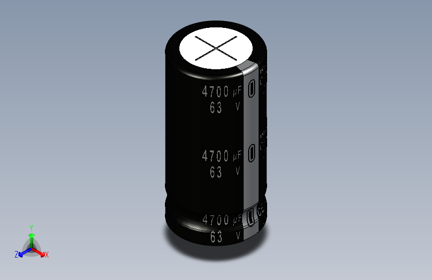 电解电容器-4700uF 63V Electr 22 x45 -P.diameter 10mm