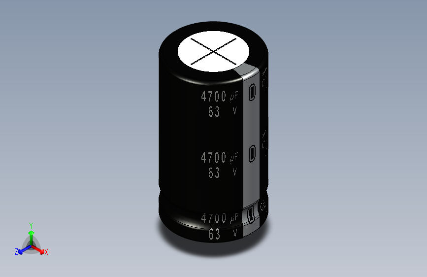 电解电容器-4700uF 63V Electr 25 x45 -P.diameter 10mm