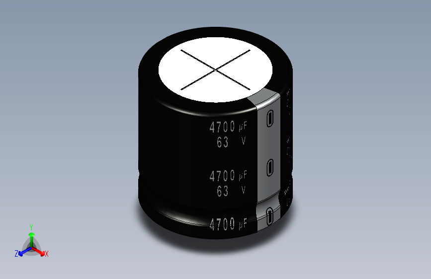 电解电容器-4700uF 63V Electr 35 x35 -P.diameter 10mm