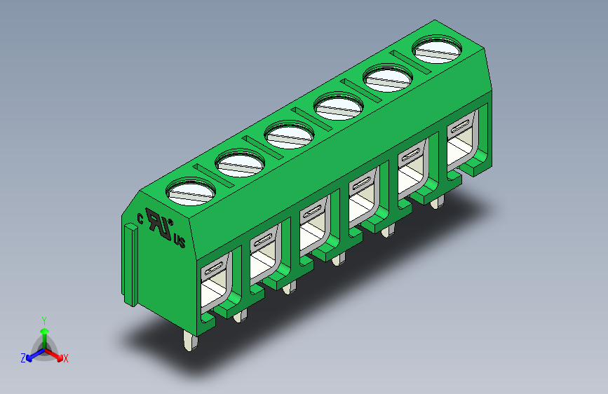 接线端子-6 PIN DG306-5 GREEN - PITCH 5 mm