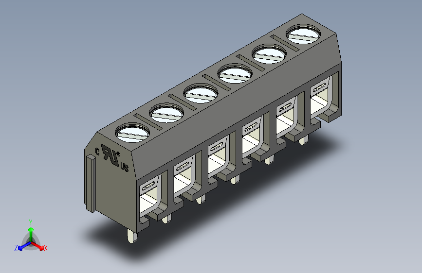 接线端子-6 PIN DG306-5 GREY - PITCH 5 mm