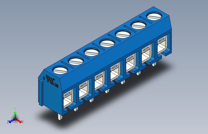 接线端子-7 PIN DG306-5 BLUE - PITCH 5 mm