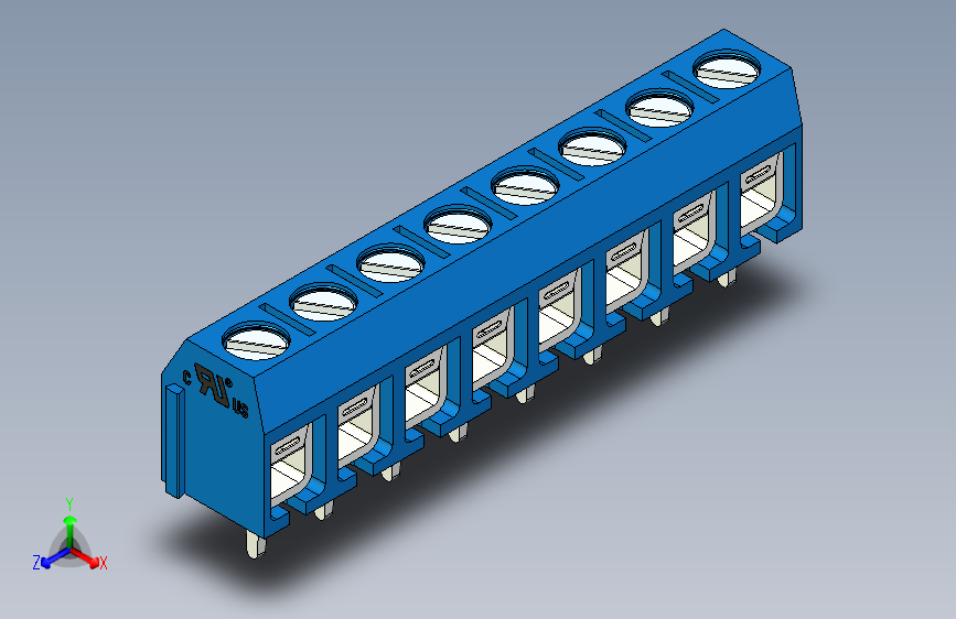 接线端子-8 PIN DG306-5 BLUE - PITCH 5 mm