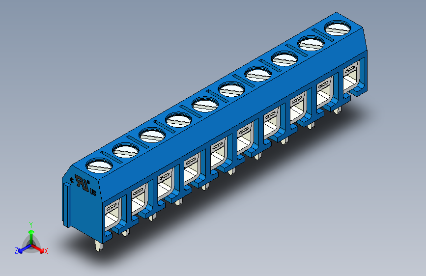 接线端子-10 PIN DG306-5 BLUE - PITCH 5 mm