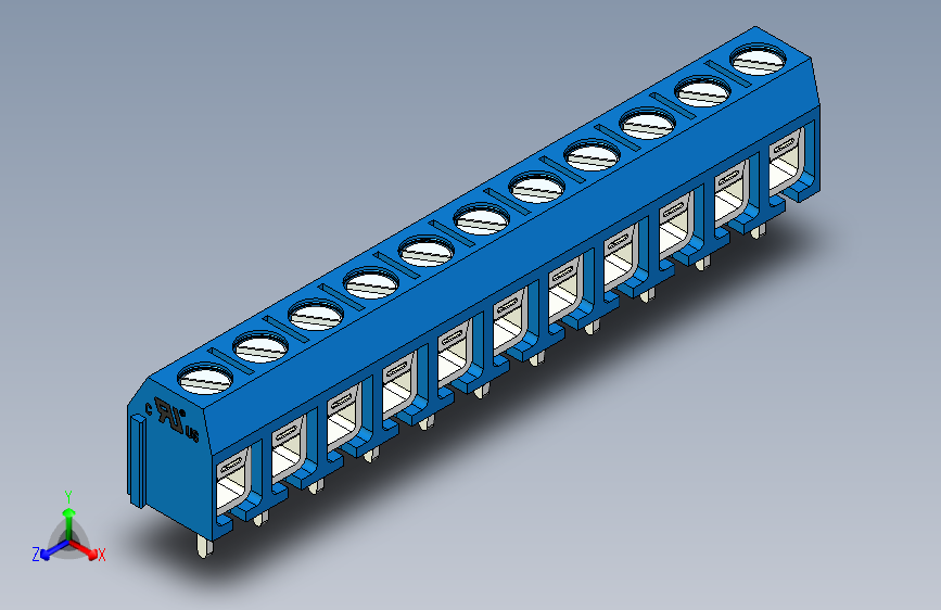 接线端子-11 PIN DG306-5 BLUE - PITCH 5 mm