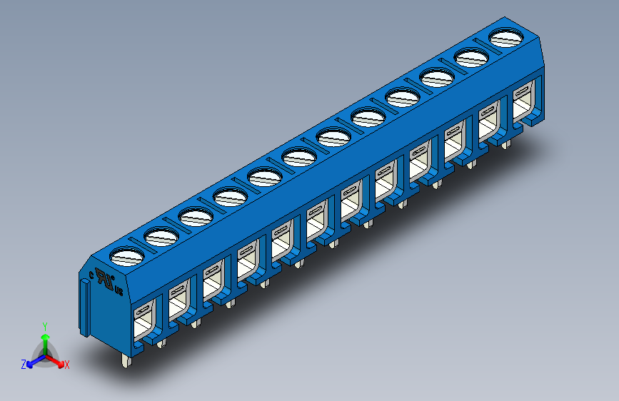 接线端子-12 PIN DG306-5 BLUE - PITCH 5 mm