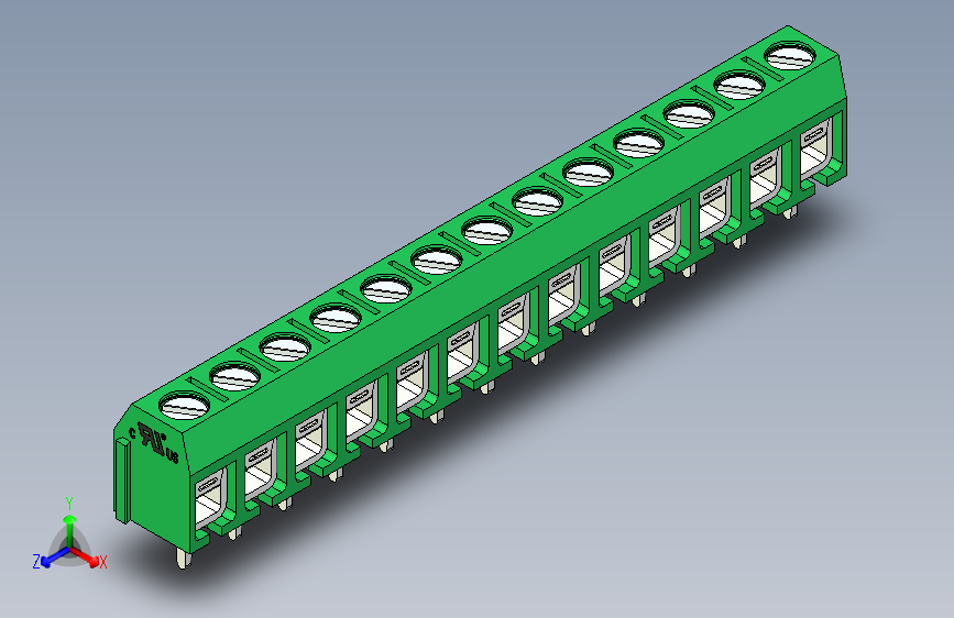 接线端子-13 PIN DG306-5 GREEN - PITCH 5 mm