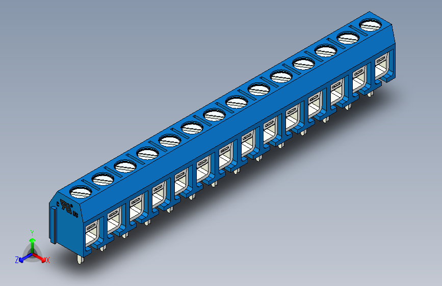 接线端子-14 PIN DG306-5 BLUE - PITCH 5 mm