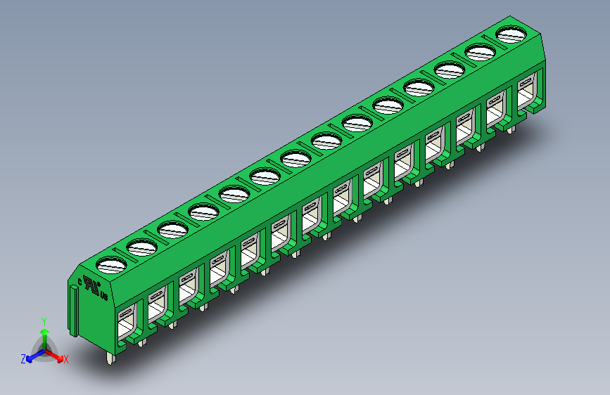接线端子-14 PIN DG306-5 GREEN - PITCH 5 mm