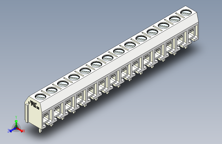 接线端子-14 PIN DG306-5 WHITE - PITCH 5 mm