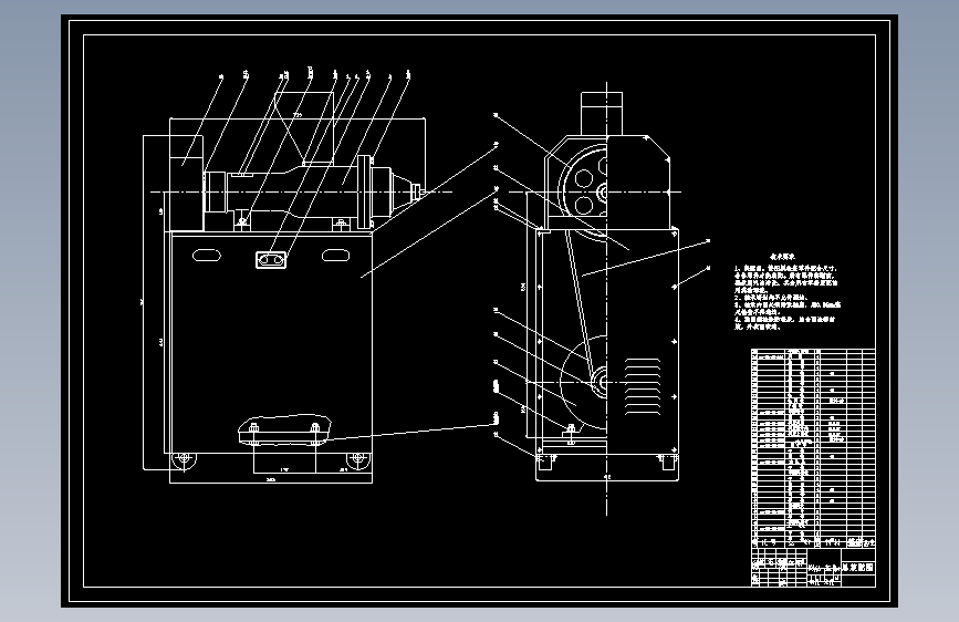 饲料膨化机总体结构设计CAD+说明书