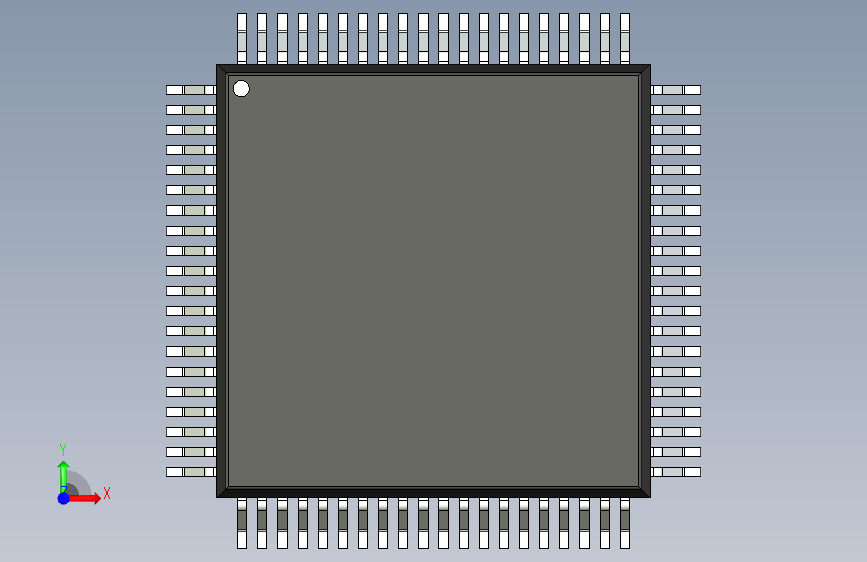 qfp封装-QFP65P1720X1720X300-80N_STEP_模型图纸下载 – 懒石网